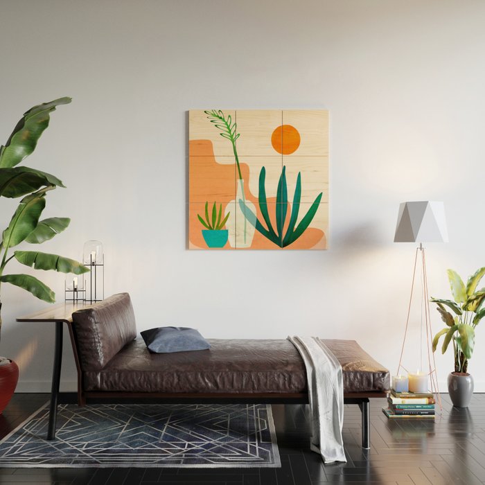 Southwest Home / Desert Landscape Series Wood Wall Art Gallery Image 2