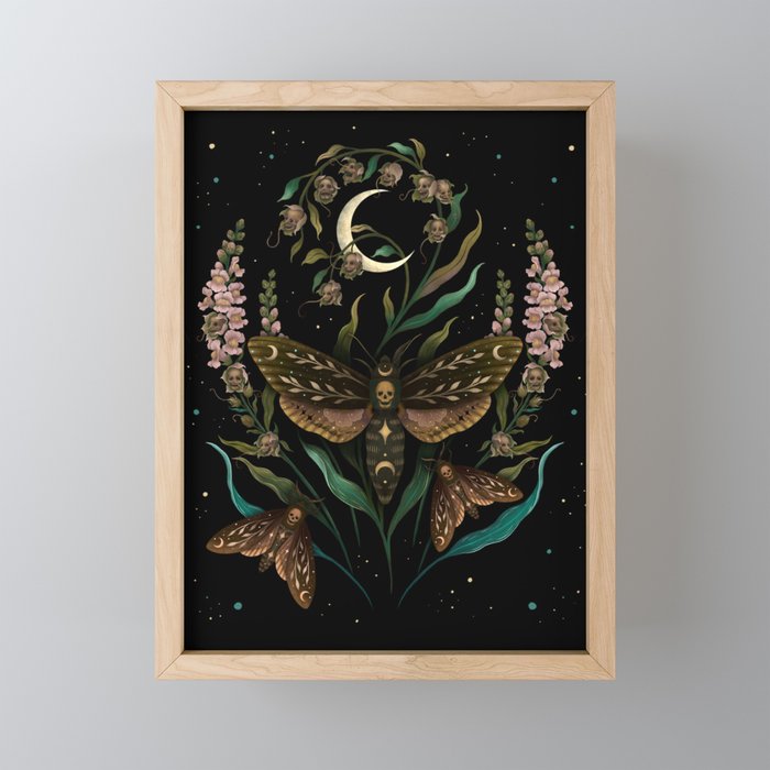 Death's Head Mini Art Print Gallery Image 1