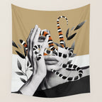 Woman and snakes Wall Tapestry Gallery Image 4