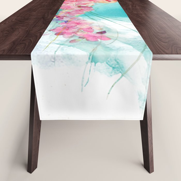 Jellyfish with Flowers Table Runner Gallery Image 1
