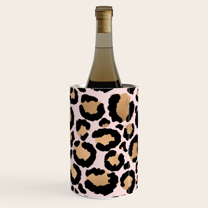 Animal print - pink copper Wine Chiller Gallery Image 1