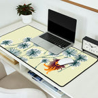 Lion on dandelion Desk Mat Gallery Image 2