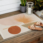 Tropical Leaf- Abstract Art 49a Outdoor Rug Gallery Image 2