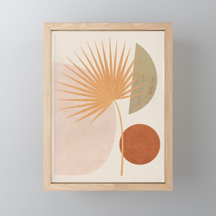 Tropical Leaf- Abstract Art 49a Mini Art Print Gallery Image 1