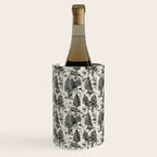 Bigfoot / Sasquatch Toile de Jouy in Black Wine Chiller Gallery Image 2