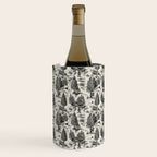 Bigfoot / Sasquatch Toile de Jouy in Black Wine Chiller Gallery Image 3