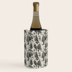 Bigfoot / Sasquatch Toile de Jouy in Black Wine Chiller Gallery Image 1