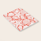 Ocean Floor Nautical Shells Red Notebook Gallery Image 3