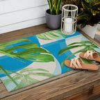 Tropical Geometry 80 Outdoor Rug Gallery Image 2