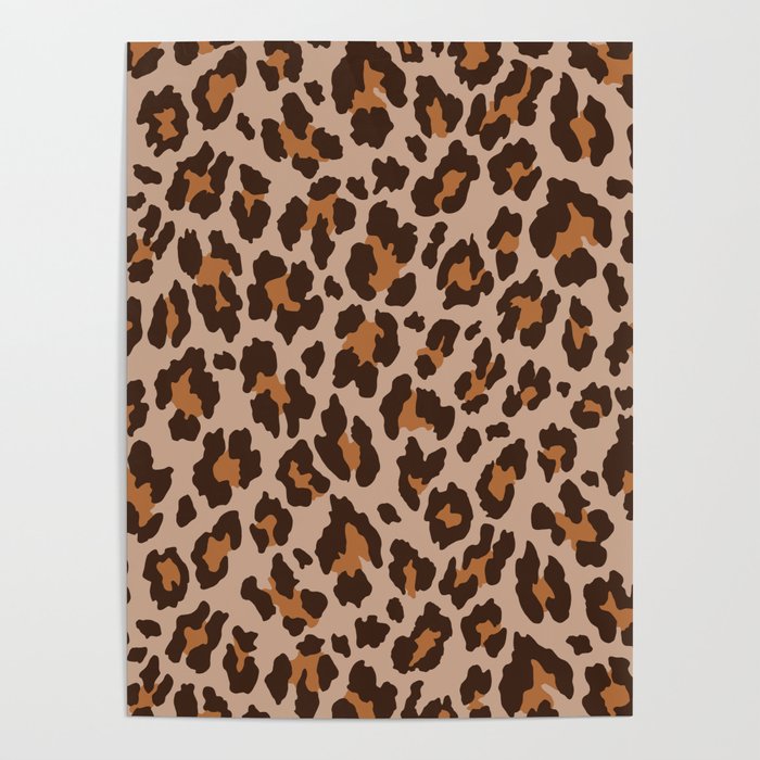 Classic Leopard Print (Muted Colors) Poster Gallery Image 4