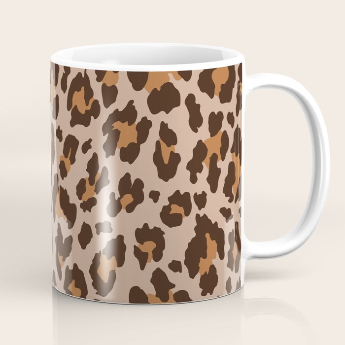 Classic Leopard Print (Muted Colors) Coffee Mug Gallery Image 1