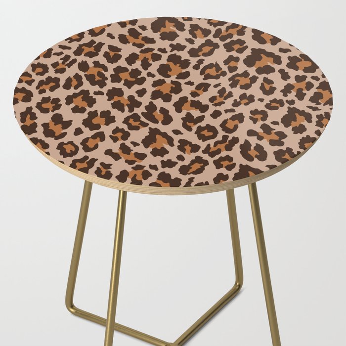 Classic Leopard Print (Muted Colors) Side Table Gallery Image 2