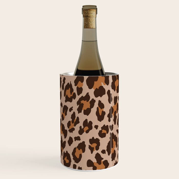 Classic Leopard Print (Muted Colors) Wine Chiller Gallery Image 3