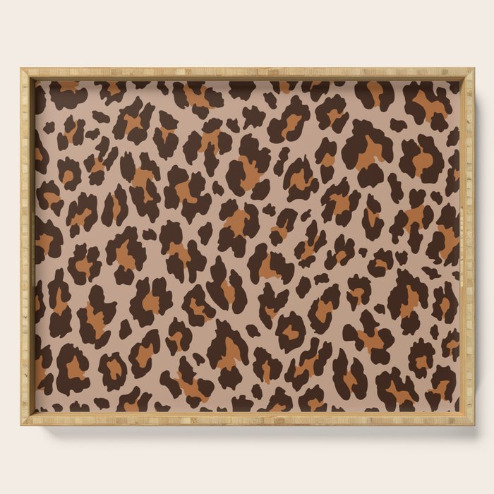 Classic Leopard Print (Muted Colors) Serving Tray Gallery Image 1