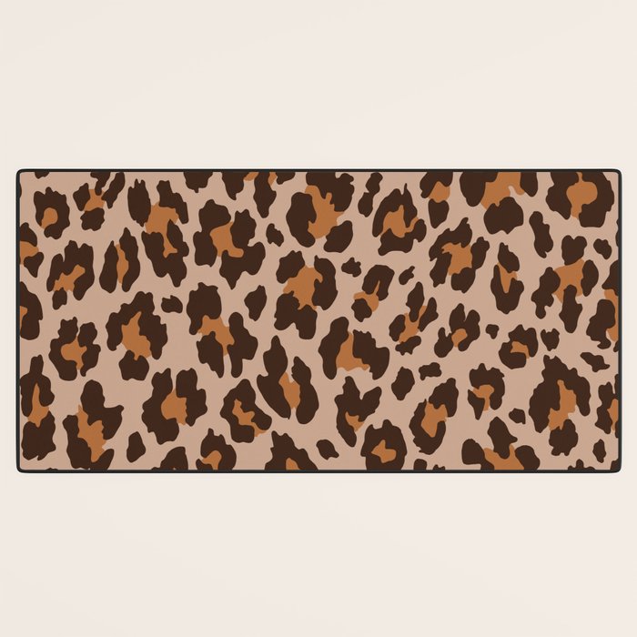 Classic Leopard Print (Muted Colors) Desk Mat Gallery Image 3