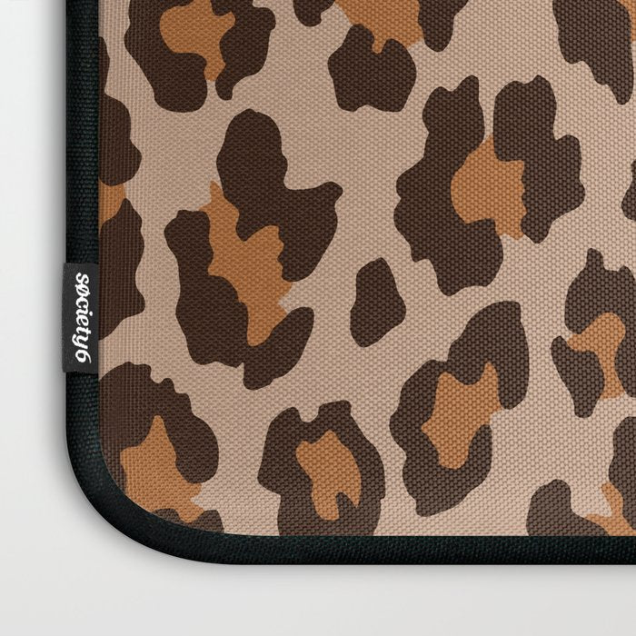 Classic Leopard Print (Muted Colors) Laptop Sleeve Gallery Image 3