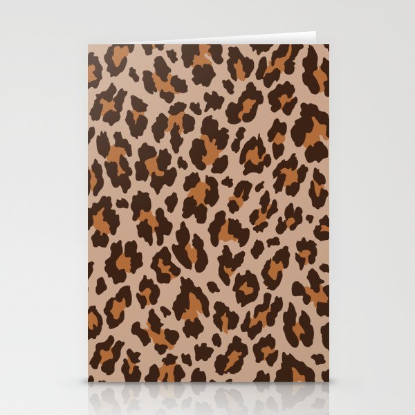 Classic Leopard Print (Muted Colors) Stationery Card Gallery Image 2
