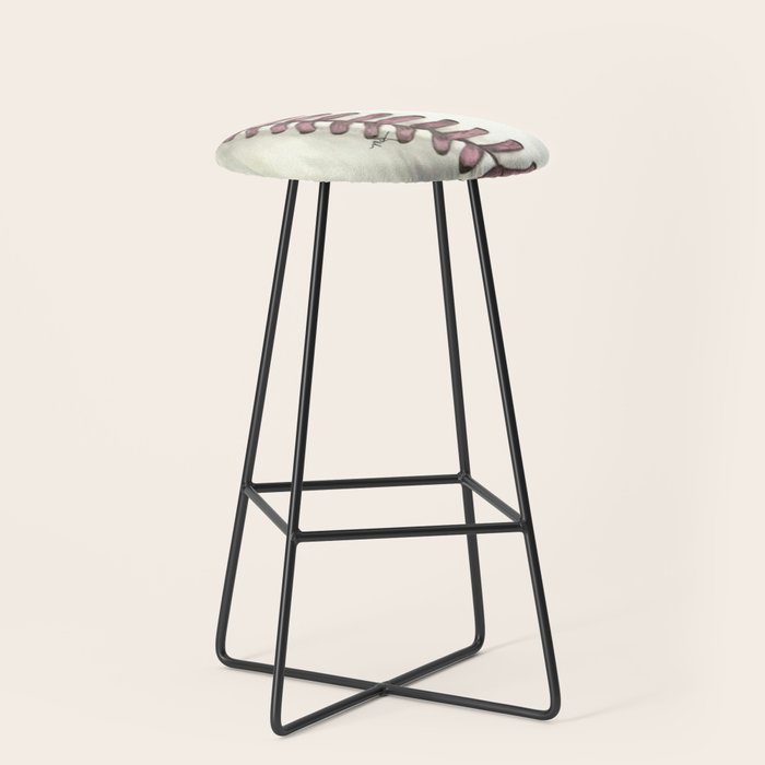 Vintage Baseball Art Stool Gallery Image 1