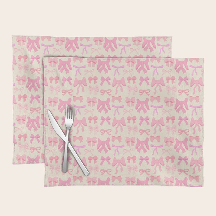 Pink Bows Placemat Gallery Image 1