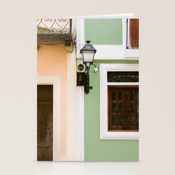 Colorful houses of Santo Domingo | Dominican Republic travel photography Stationery Card Gallery Image 2