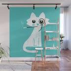 Mark - fancy cat Wall Mural Gallery Image 1