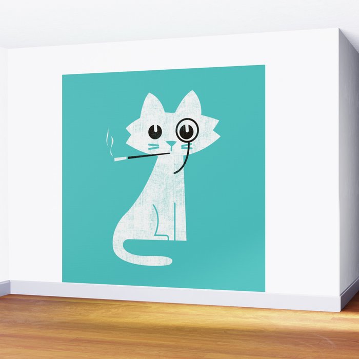 Mark - fancy cat Wall Mural Gallery Image 2