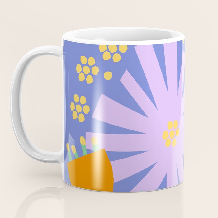 Violet and yellow flowers Coffee Mug Gallery Image 3