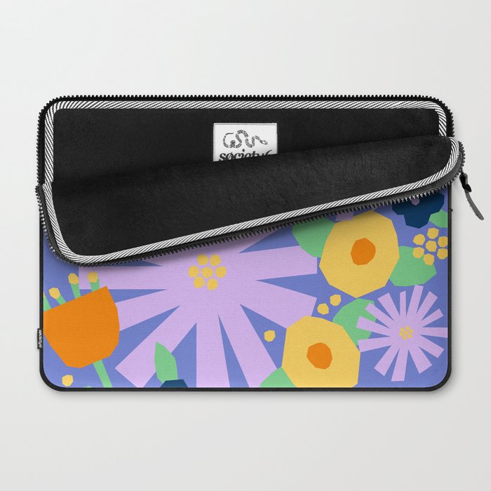 Violet and yellow flowers Laptop Sleeve Gallery Image 2