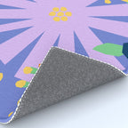 Violet and yellow flowers Rug Gallery Image 4