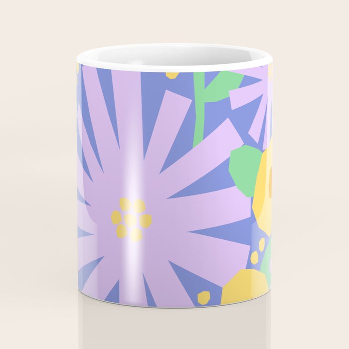 Violet and yellow flowers Coffee Mug Gallery Image 4