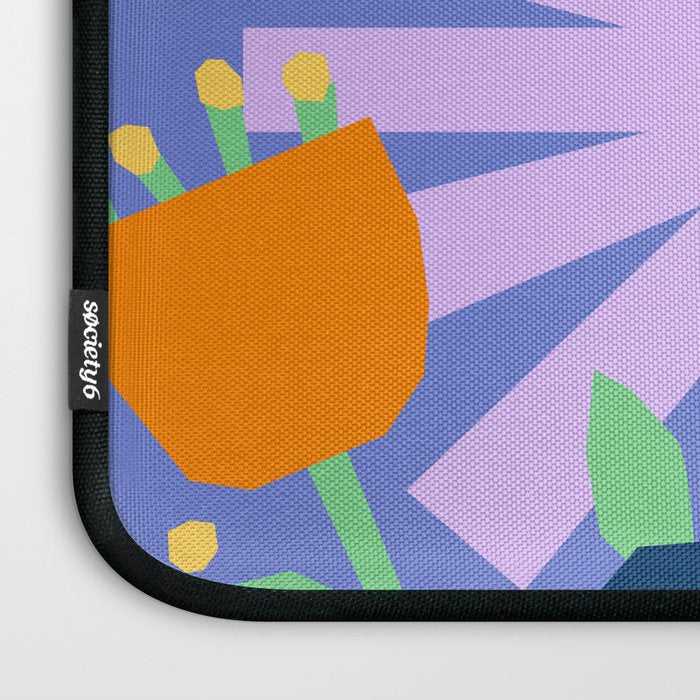 Violet and yellow flowers Laptop Sleeve Gallery Image 3
