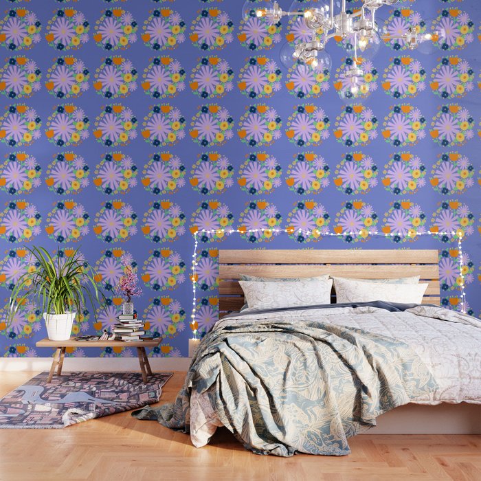 Violet and yellow flowers Wallpaper Gallery Image 3