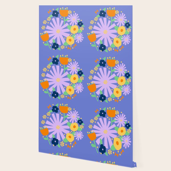 Violet and yellow flowers Wallpaper Gallery Image 2