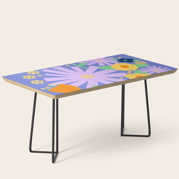 Violet and yellow flowers Coffee Table Gallery Image 1