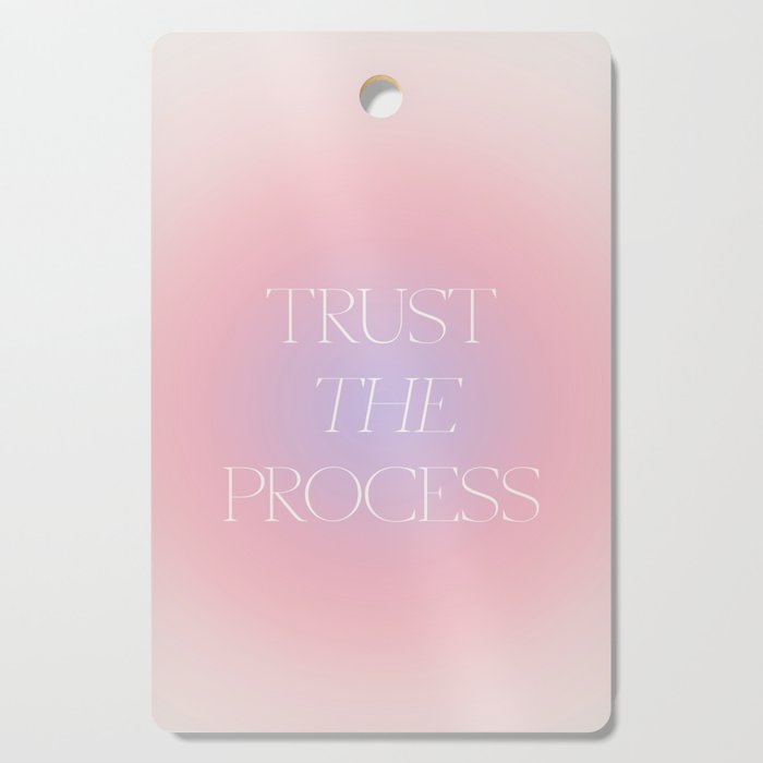 Trust The Process Gradient Lavender & Pink Cutting Board Gallery Image 1