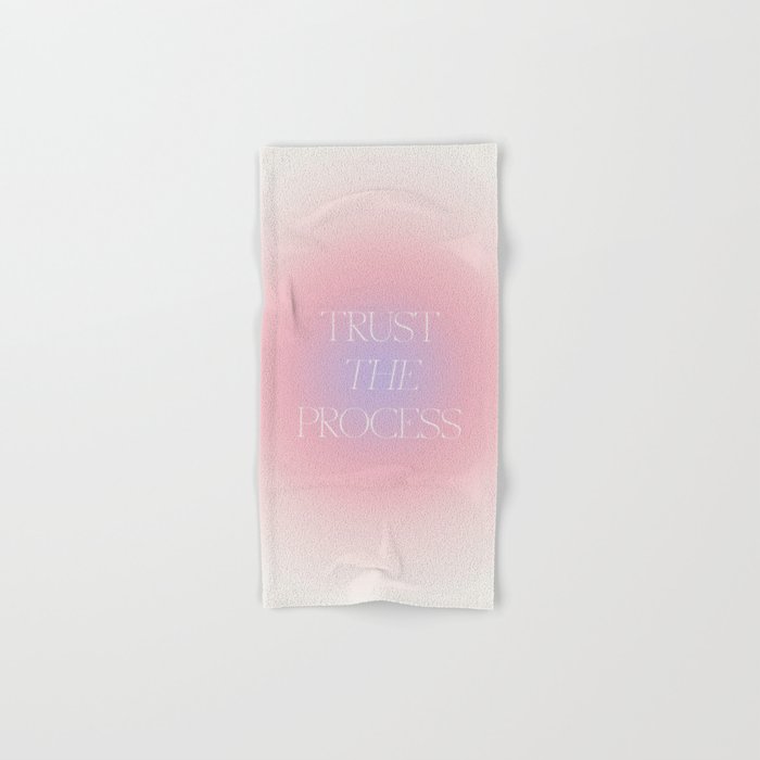 Trust The Process Gradient Lavender & Pink Bath Towel Gallery Image 1
