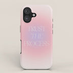 Trust The Process Gradient Lavender & Pink iPhone Case Gallery Image 1