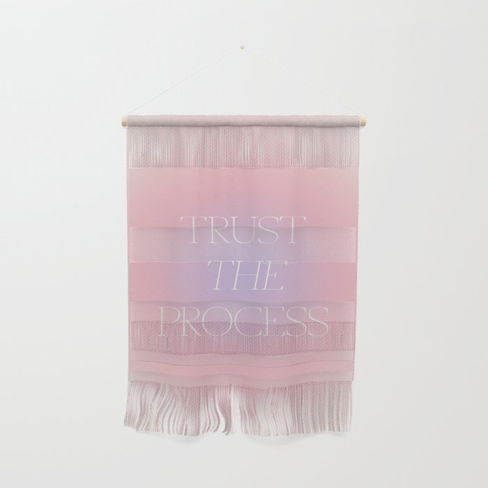 Trust The Process Gradient Lavender & Pink Wall Hanging Gallery Image 1