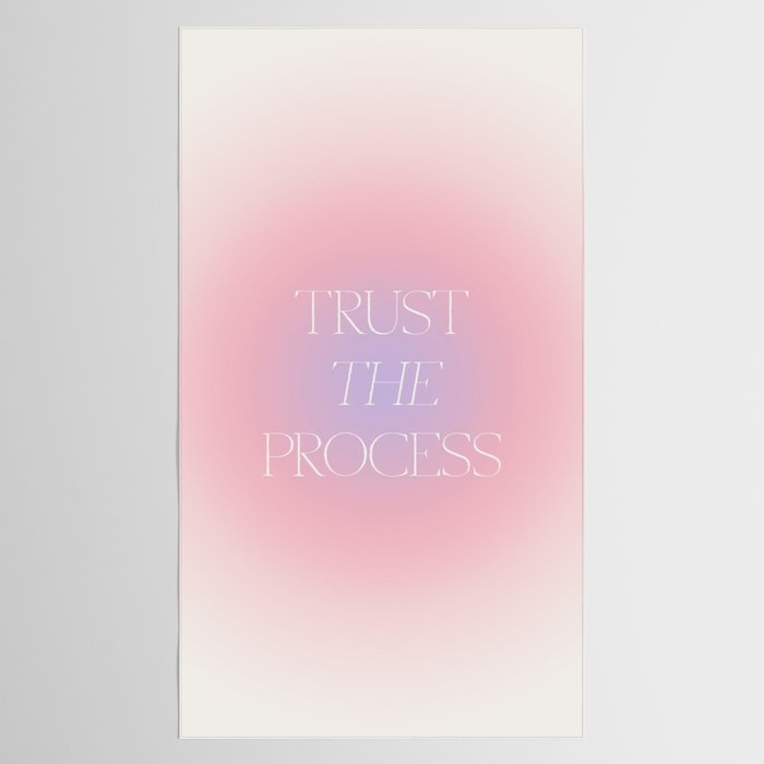 Trust The Process Gradient Lavender & Pink Tablecloth Gallery Image 2