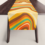 retro wave warm Table Runner Gallery Image 1
