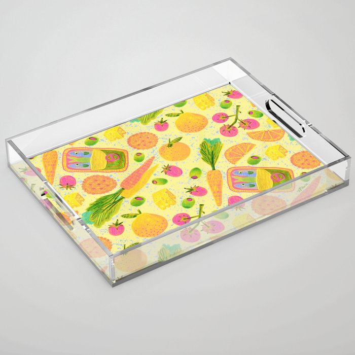 Kitchen Snacks & Apps in Butter Yellow Acrylic Tray Gallery Image 1