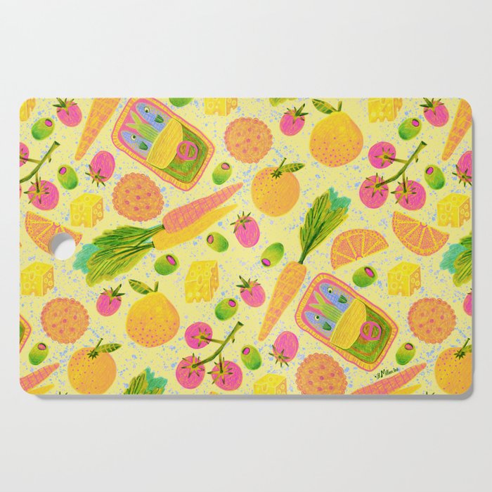 Kitchen Snacks & Apps in Butter Yellow Cutting Board Gallery Image 1