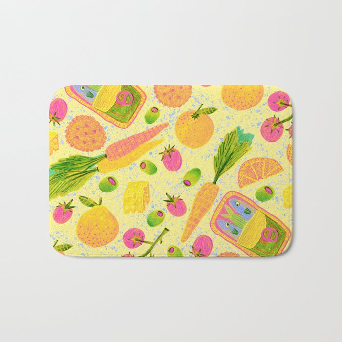 Kitchen Snacks & Apps in Butter Yellow Bath Mat Gallery Image 1