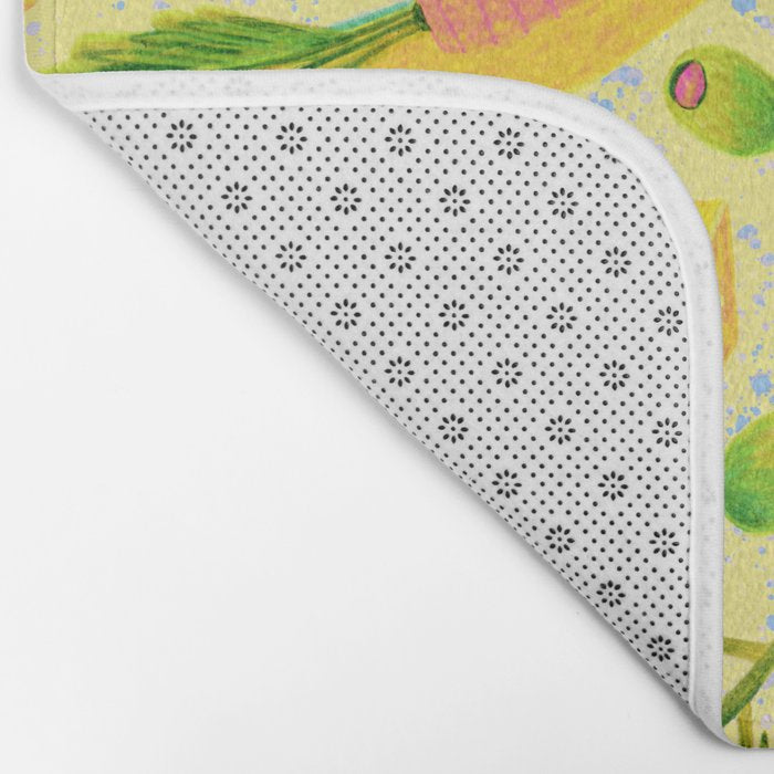 Kitchen Snacks & Apps in Butter Yellow Bath Mat Gallery Image 2