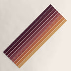Gradient Arch III Warm Sunset Mid Century Modern Rainbow Yoga Mat Gallery Image 1