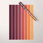 Gradient Arch III Warm Sunset Mid Century Modern Rainbow Wrapping Paper Gallery Image 1