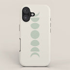 Minimal Moon Phases XI iPhone Case Gallery Image 1