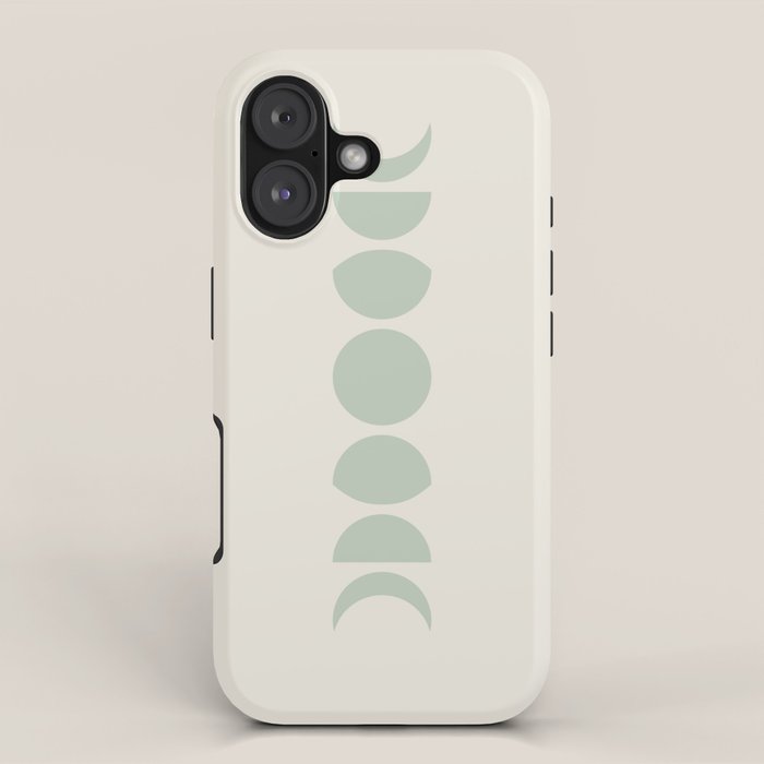 Minimal Moon Phases XI iPhone Case Gallery Image 1
