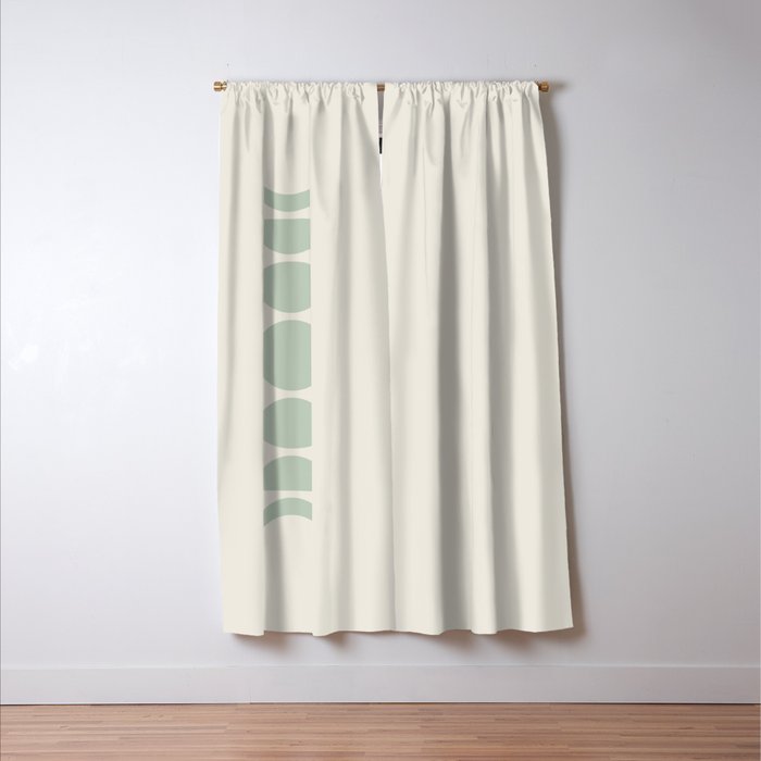 Minimal Moon Phases XI Window Curtain Gallery Image 3