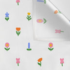 Colorful spring flower art pattern Wall Tapestry Gallery Image 3